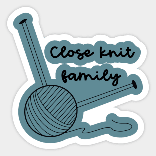 Close Knit Family 2 Sticker